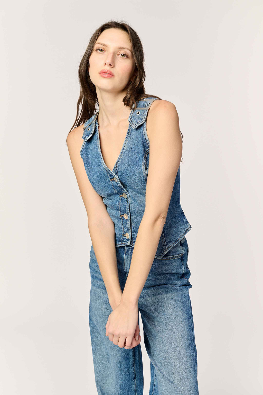 JNB - DENIM VEST | ROCKAWAY